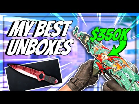 MY BEST CSGO CASE UNBOXES EVER!
