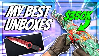 MY BEST CSGO CASE UNBOXES EVER!