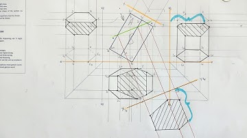 Accurately Project a Sectional Left- Top- Right View and True Shape - HSE | Page 8-18 | Grade 10
