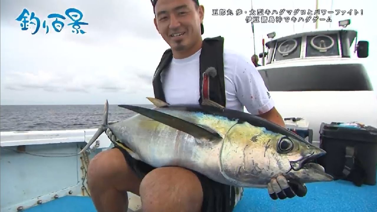 釣り百景 400 五郎丸 歩 大型キハダマグロとパワーファイト 伊豆諸島沖でキハダゲーム Youtube