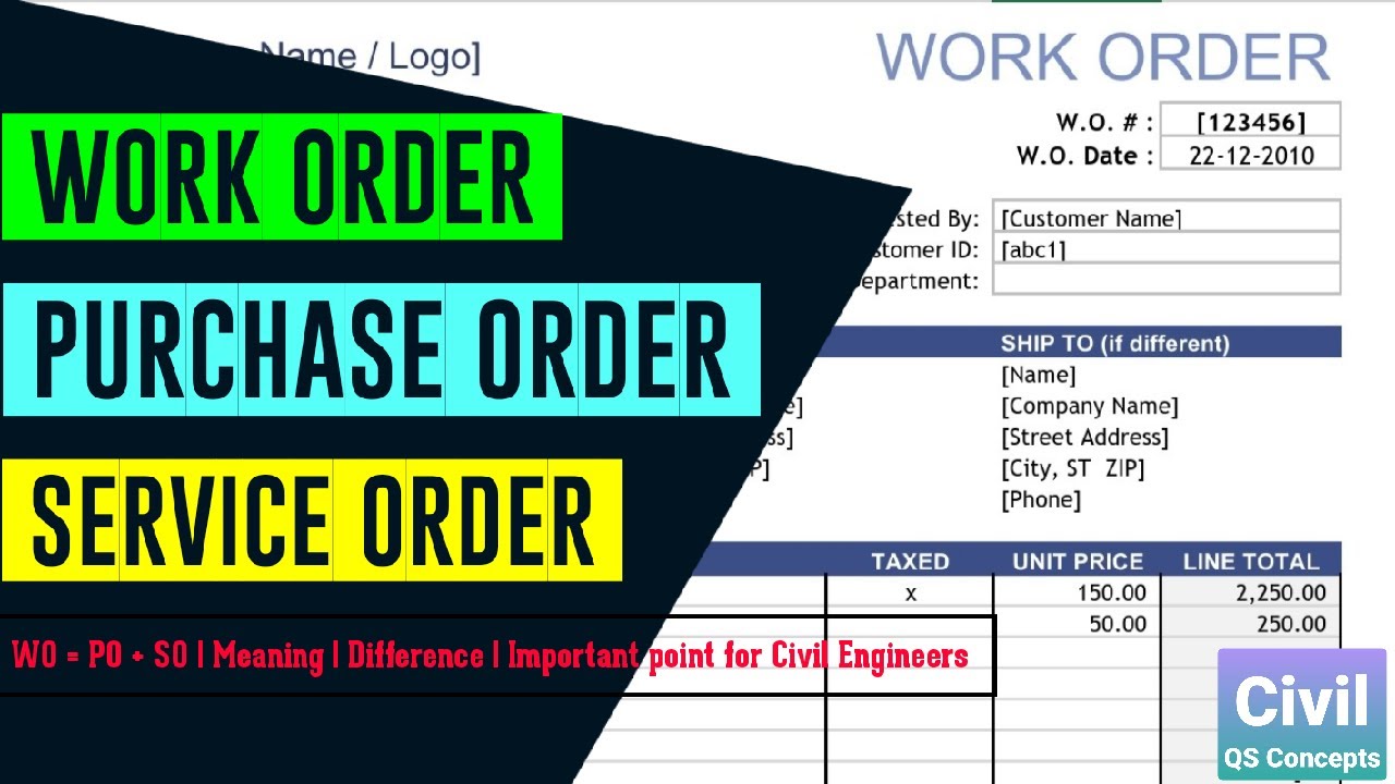 what-is-work-order-purchase-order-service-order-important-points