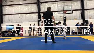 100 LB BJJ Girl Takes on Boy in IL State Championships