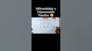 Differentiating a Trigonometric Function 😉 #differentiation #calculus #maths #mathshort #mathstricks