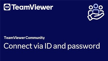 How to connect via ID and password in TeamViewer Remote