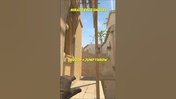 Mirage 3 Smokes From One Position CS2 #shorts #cs2