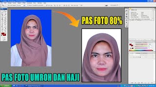 How to Create an 80% Face Ratio Passport Photo for Umrah Registration Tutorial