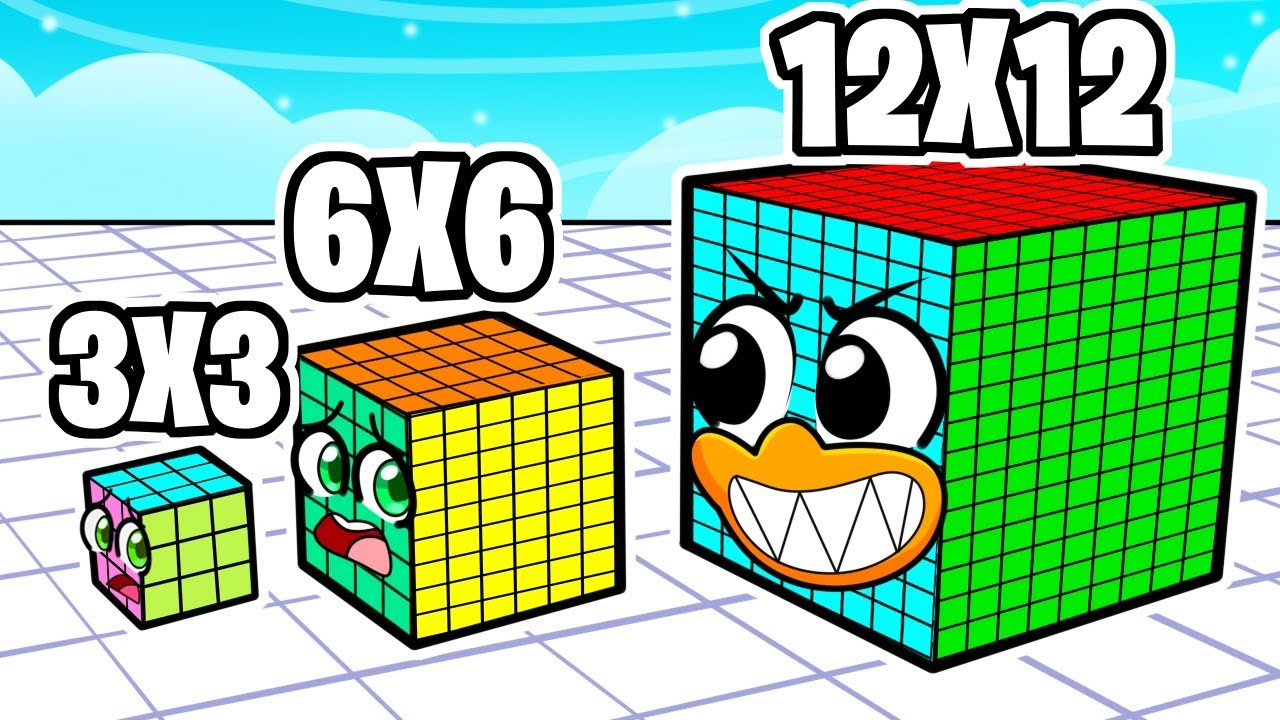 Volviéndonos los CUBOS de RUBIK Más GRANDES de Roblox!