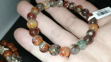 Vòng đá Thạch anh ưu linh ngũ sắc 8, 10li