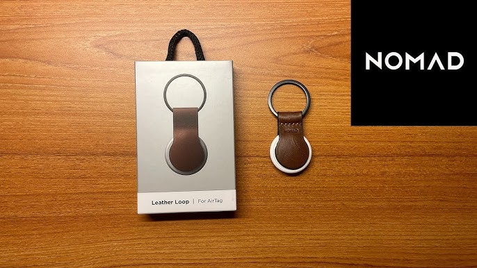 Nomad Leather Loop: A Beautiful, Minimalist Keychain for Apple AirTag! -  YouTube