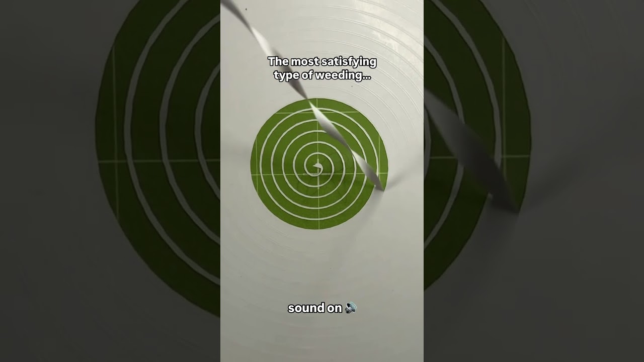 Satisfying vinyl weeding ASMR ✨🎧 Sound on 
