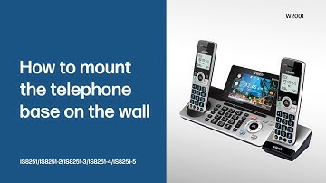Mount the telephone base on the wall - VTech IS8251