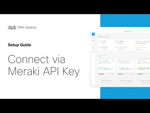 Cisco DNA Spaces Setup Guide - Connect via Meraki API Key