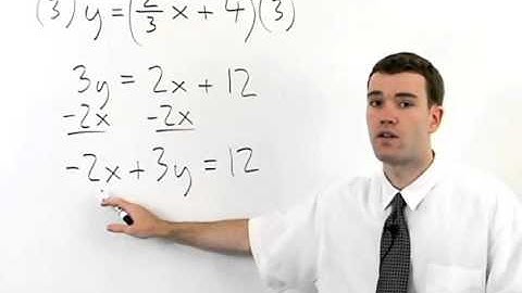 Standard Form of a Line | MathHelp.com