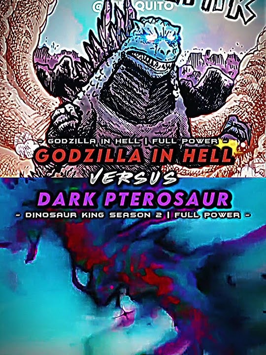 kaijus vs dinosaurs part 6 | Godzilla in hell vs dark pterosaur #short #dinosaurking #godzillainhell