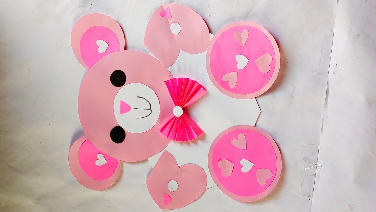 teddy paper craft