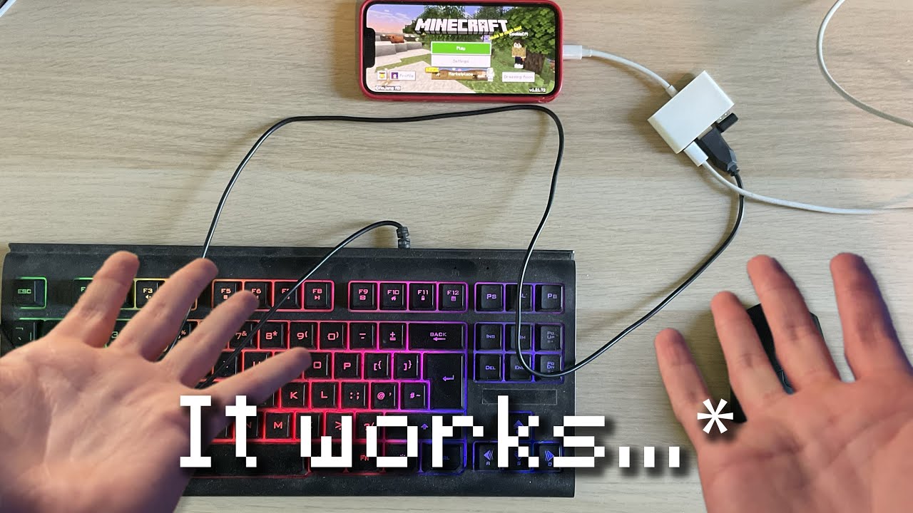 The Minecraft Keyboard & Mouse Experience on iPhone