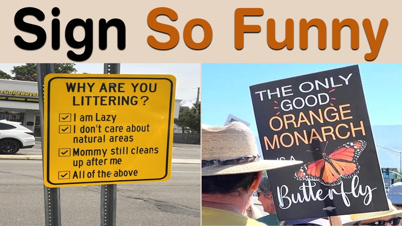 Learn Sign Humor These Sign So Funny Will Make You Laugh Out Loud || Sign Hub - YouTube