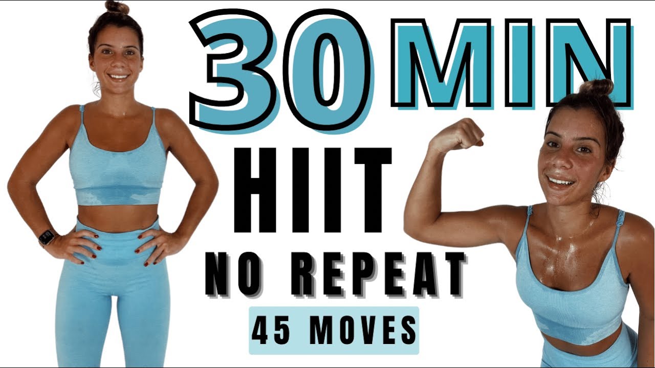 30 min NO REPEAT HIIT, get back on track with this workout! FULL BODY ...