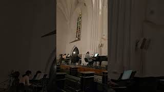 Bach Kunst der Fuge Contrapunctus 16 Practicing Первые репетиции M.Arkadev A.Erdynieva
