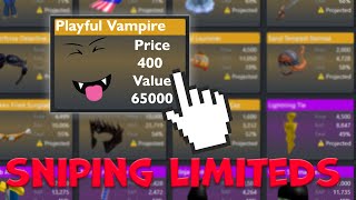 Sniping Limited Items for Cheap