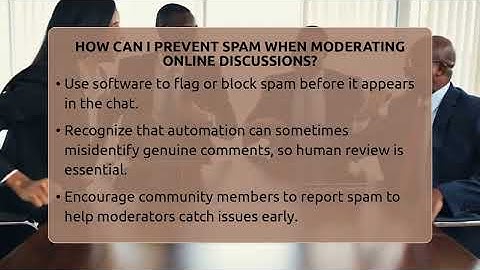 How Can I Prevent Spam When Moderating Online Discussions? - Everyday-Networking