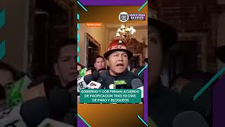 Mario Argollo, anunció que desde este viernes se levantan los bloqueos en el país