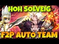 F2P AUTO HOH B10 SOLVEIG / FIRE MERCENARY QUEEN - SUMMONERS WAR