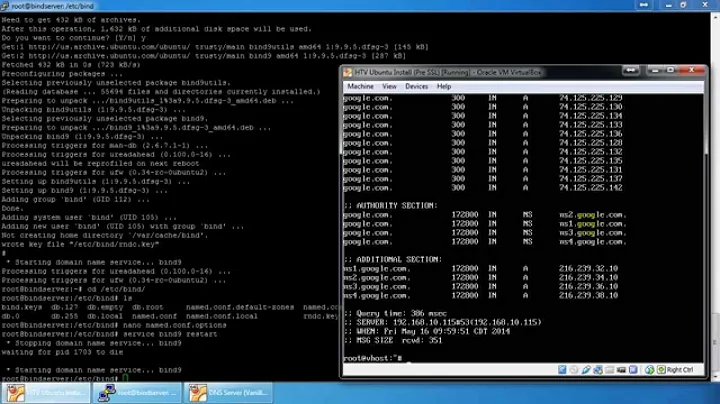 Recursive and Authoritative DNS Server on Ubuntu