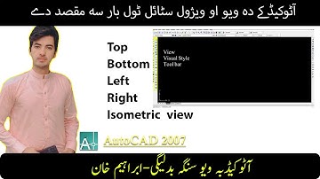 View & Visual Styles Toolbar in AutoCAD - Class 06 | AutoCAD 2007