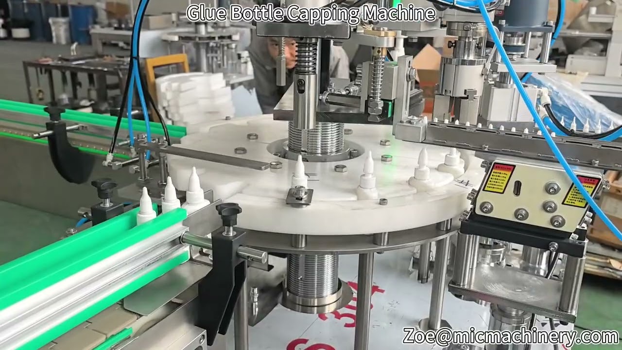 Glue Bottle Capping Machine