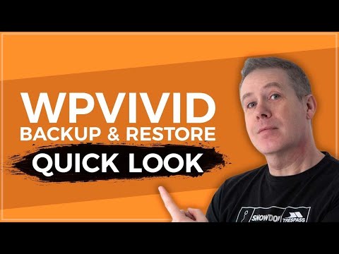 WordPress Backup And Restore with WPVivid for FREE