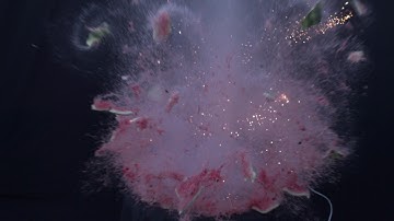 Watermelon exploding 2500fps Phantom Flex