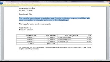 Thank You Letters: Leveraging Donation Split & Conga Composer