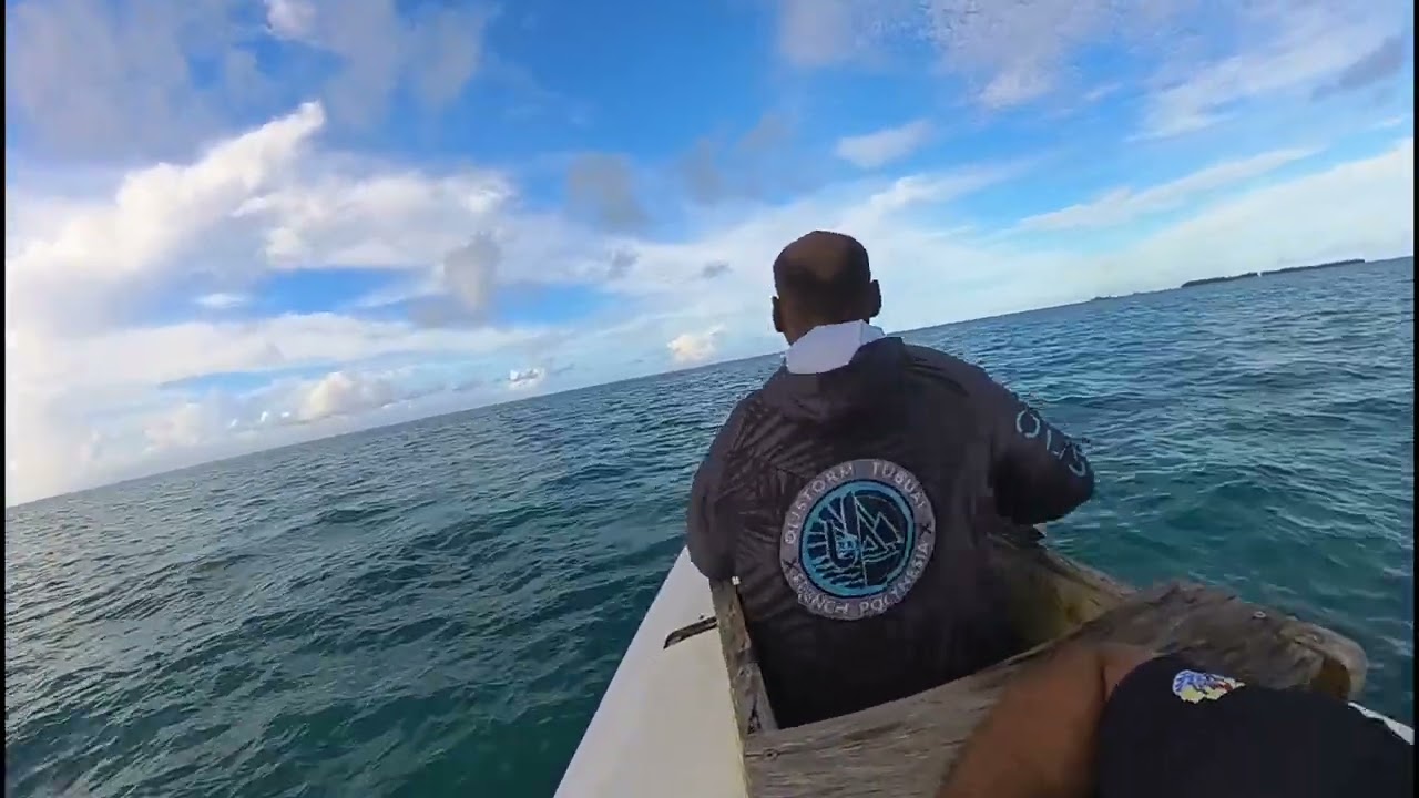 Fishing in the lagoon with our 16 ft Poti marara