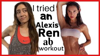 I TRIED AN ALEXIS REN AB WORKOUT (embarrassing) | Malia Taylor