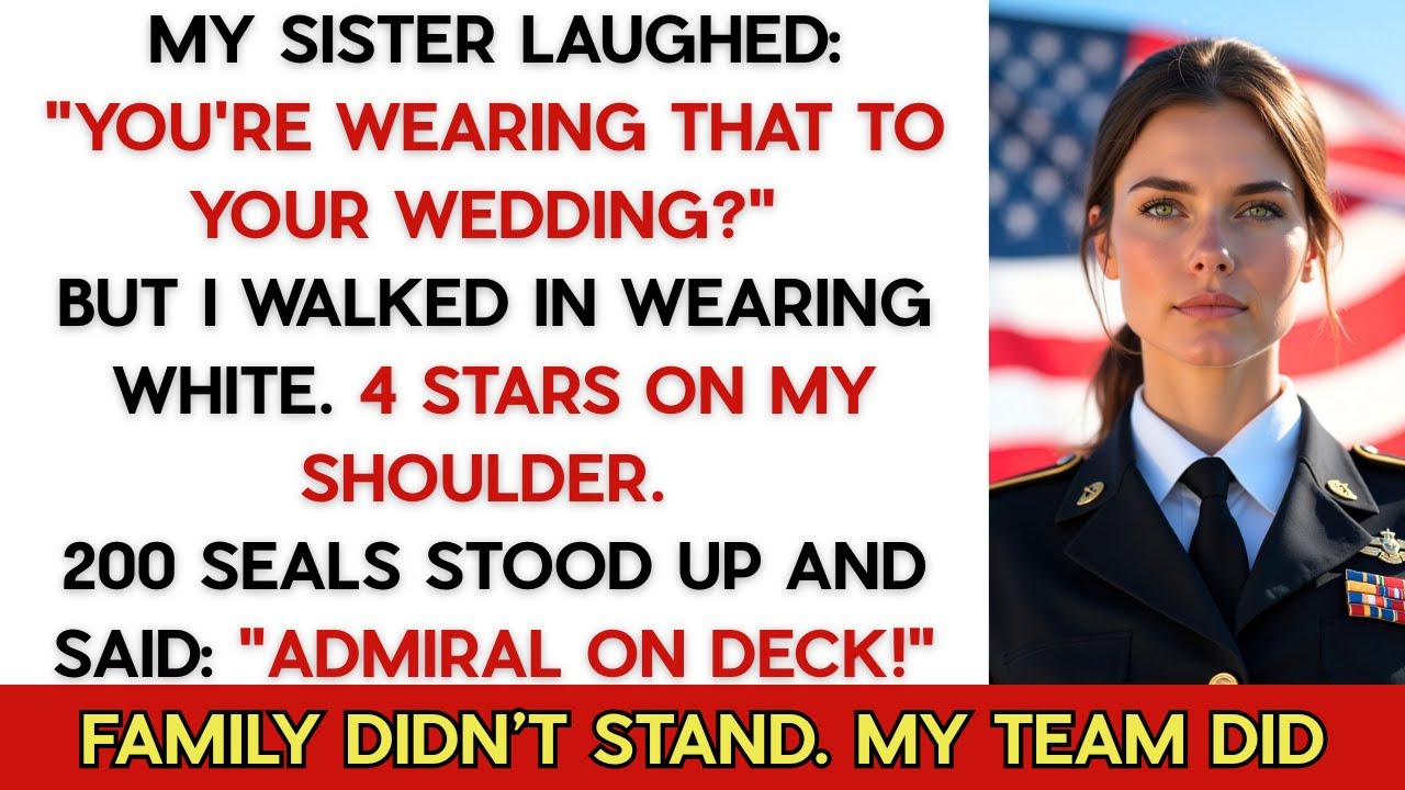 My Sister Mocked Me at My Wedding — Then 200 SEALs Stood and Saluted: ‘ADMIRAL ON DECK!’