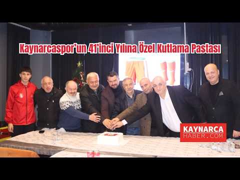 Kaynarcaspor’un 41’inci Yılına Özel Kutlama Pastası