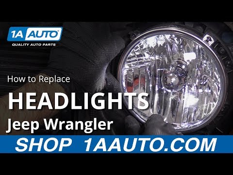 How to Replace Headlights 07-17 Jeep Wrangler