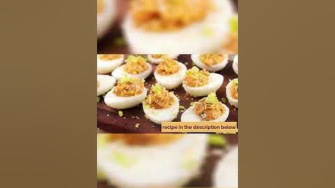 #shorts Bacon and Kimchi Deviled Eggs 🥓🥚🥓