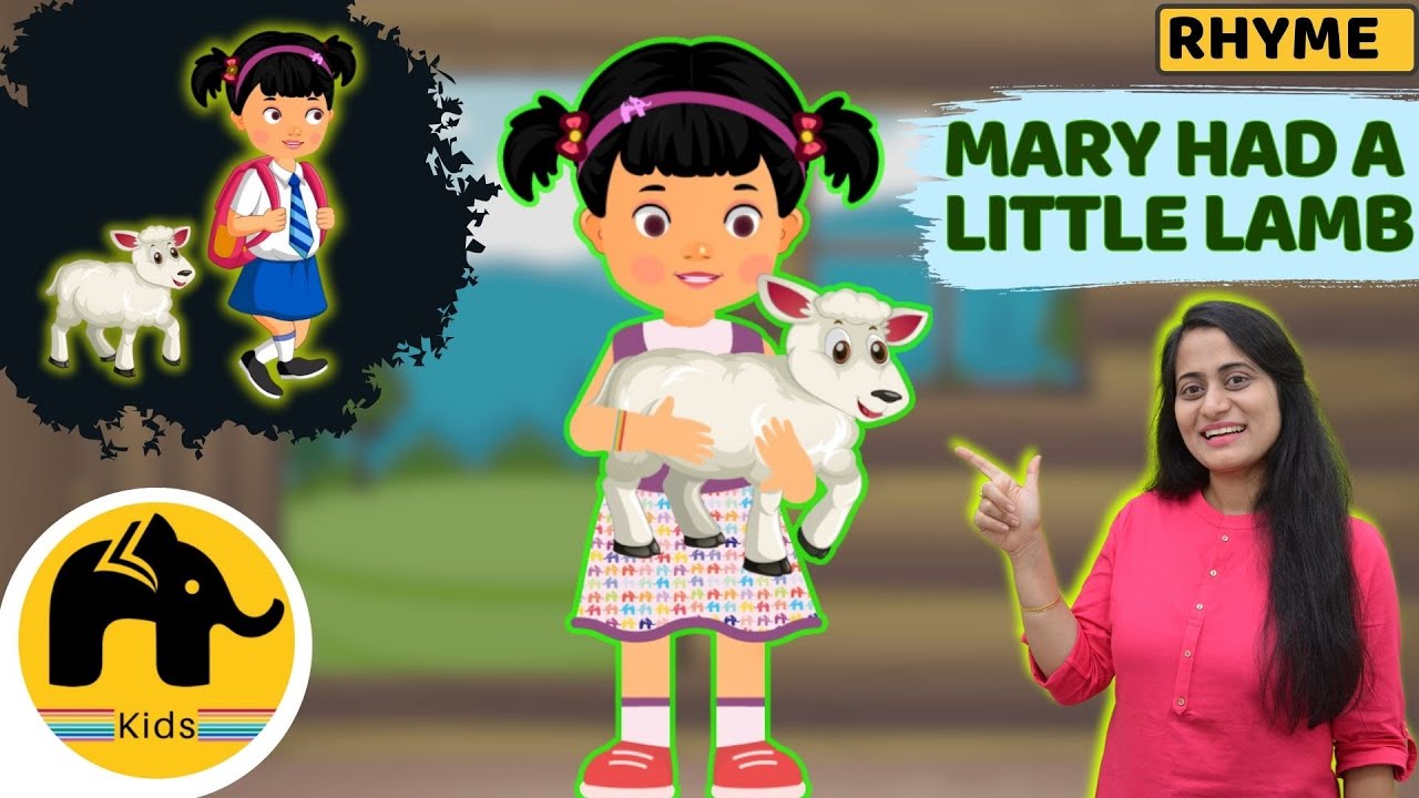 Mary had a Little Lamb | Nursery Rhymes & Kids Songs with Lyrics | Cartoon Animation for children