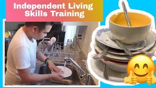 Adulting Autism Independent Living Skills Training - How to Wash the Dishes