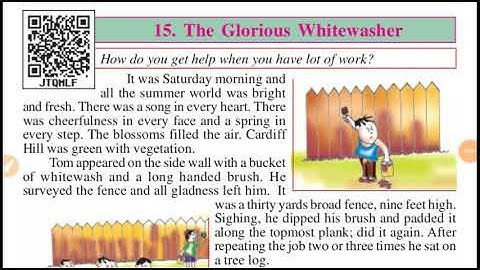 Class-7,lesson-15,The Glorious Whitewasher,part-1