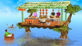 Tree Dhaba Middle of River Chicken Biryani Street Food Hindi Kahaniya Moral Stories Fun Comedy Video