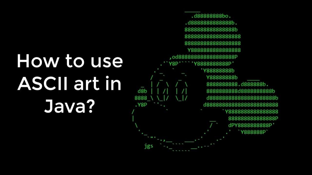 ASCII Art in JAVA || Print Stylish Text or Shapes in Java Console ...