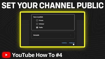 How to Make Your Channel Public | How to Unprivate YouTube Channel