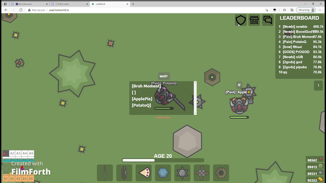 1v1 With Apple Pie??? Lostworld.io (With Music)