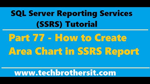 SSRS Tutorial 77 - How to Create Area Chart in SSRS Report