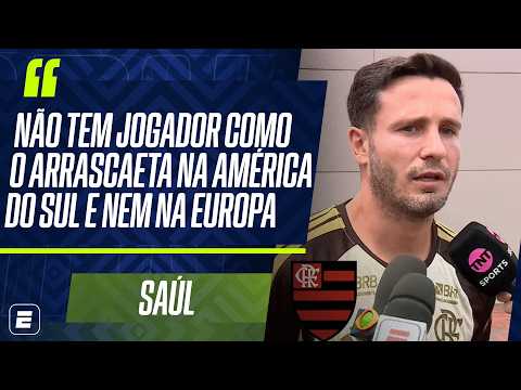 SAÚL DIZ QUE NÃO TEM JOGADOR COMO O ARRASCAETA E BRINCA SOBRE MÚSICAS NAS PUBLICAÇÕES