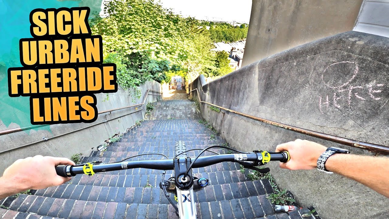 SICK URBAN MTB FREERIDE LINES AND STAIR SETS OF DOOM!