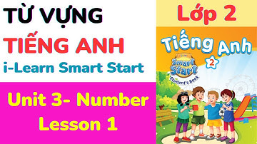 Từ vựng Tiếng Anh Lớp 2 i Learn Smart Start Unit 3 Numbers Lesson 1 #học từ vựng tiếng Anh